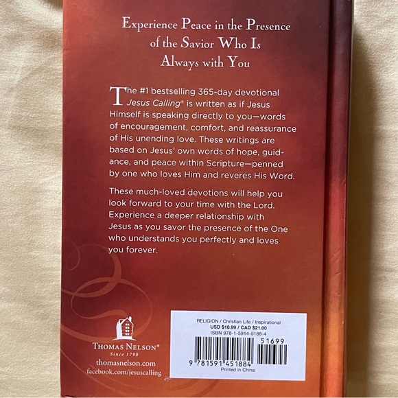 Jesus Calling Devotional Book - Picture 2 of 2